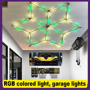 Lámpara LED Hexagonal RGB para Techo de Cabina de Lavado de Autos, Luces de Detallado de Autos, Lámpara de Garaje, Luces LED de Colores Cambiantes para Talleres Profesionales - Product Image 4