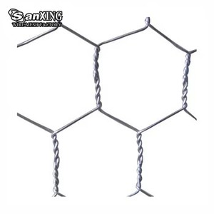Rouleau de treillis métallique hexagonal en fer galvanisé, treillis métallique pour paniers gabions pour la protection des rivières - Product Image 1