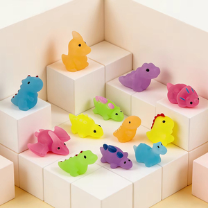 Nuovi giocattoli di peluche a forma di dinosauro transfrontalieri in TPR, morbidi e comprimibili, antistress, piccoli animali per alleviare lo stress - Product Image 4