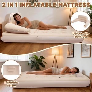 2-in-1 Inflatable <b>Air</b> Mattress <b>Sofa</b> Bed for Home Camping Outdoor - Product Image 2