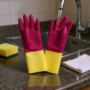 ถุงมือสำหรับใช้ในครัวเรือน ไซส์ L แพ็คแข็งแรงทนทาน 12 ชิ้น - Product Image 3