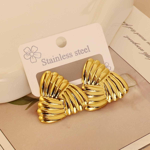 MW <span class=keywords><strong>Orecchini</strong></span> Trendy Statement in Acciaio Inossidabile 316L Placcato <span class=keywords><strong>Oro</strong></span> 18k, Gioielli di Moda Geometrici Irregolari <span class=keywords><strong>a</strong></span> <span class=keywords><strong>Goccia</strong></span> - Product Image 5