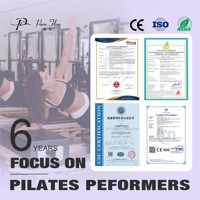 Silla de Pilates Wunda con Soporte de Aleación de Aluminio, Equipo de Yoga y Pilates Ajustable y Resistente para Estudio