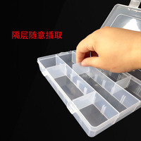 Étui à crayons transparent, boîte de rangement pour outils d'art, insert en plastique, boîte à papeterie multifonctionnelle simple pour les écoles et les bureaux