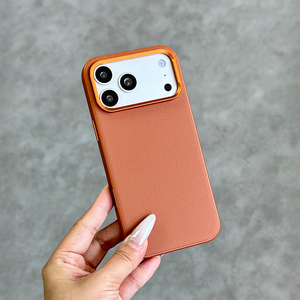 JOYPORODO L207 Nouvelles coques de téléphone magnétiques en cuir PU pour iPhone 17 Pro Max avec chargement sans fil, bouton tactile et protection antichoc - Product Image 1