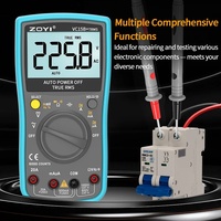 Multimètre numérique intelligent ZOYI VC15B+ haute précision 4 chiffres True RMS, mesure automatique de la tension AC/DC et du courant 20A