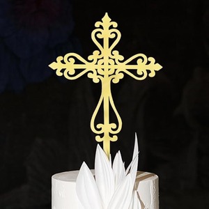 Décorations <span class=keywords><strong>de</strong></span> gâteaux style Ins pour baptêmes et communions, pics à <span class=keywords><strong>dessert</strong></span> pour pâtisseries, vente en gros fabricant - Product Image 3