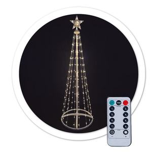 Árbol LED de 120 cm con control remoto, 32 funciones, IP44, luz cálida, conexión USB; ideal para decoración y ambientación. - Product Image 2