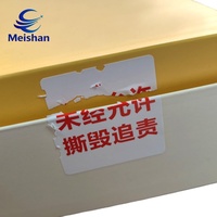 Autocollants d'étanchéité en papier acrylique Meishan, fragiles, anti-contrefaçon, anti-effraction, pour emballage