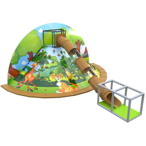 สไลด์ปีนครึ่งวงกลมล้อมรอบป่าการ์ตูนอุปกรณ์สนุก - Product Image 5