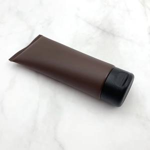 Tubes compressibles mats noirs ambrés neufs de 100 ml avec couvercle à clapet, emballage cosmétique vide pour lotion corporelle et shampoing, vente en gros - Product Image 4