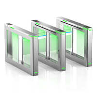 Barrera Óptica Oscilante Ankuai AKT322 con Lector RFID, NFC y Código QR para Control de Acceso Peatonal