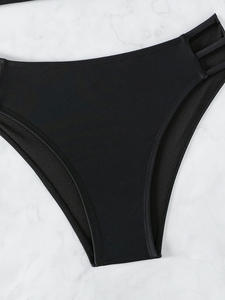 Nouveau Maillot de Bain Une Pièce Coloré Uni Col en V Dos Nu Sexy Respirant pour la Plage 2026 - Product Image 4