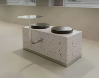 Table murale ronde en acier inoxydable sur mesure, gain de place, pour café, bistrot, bar, restaurant, usine OEM ODM