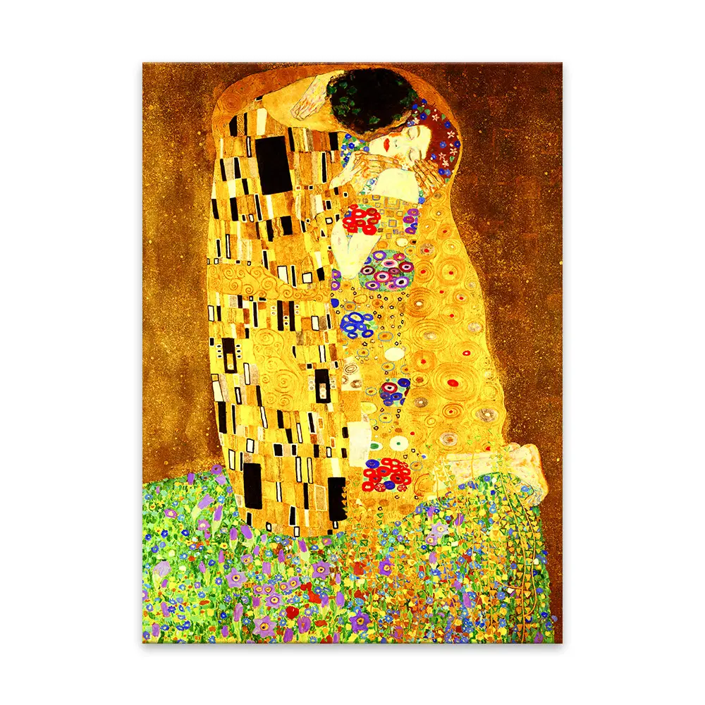 LS caliente 5D DIY diamante bordado Gustav Klimt pintura famosa beso lienzo diamante pintura kit sala de estar decoración de la pared del hogar