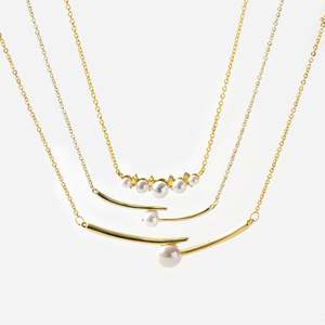 Moda collane in pietra naturale gioielli per donna collana in argento sterling s925 placcato oro cz ragazza e ragazzo - Product Image 4