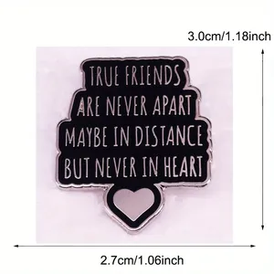 เพื่อนแท้ไม่เคยห่า<span class=keywords><strong>ง</strong></span>กันอาจจะอยู่ในระยะทา<span class=keywords><strong>ง</strong></span>แต่ไม่เคยอยู่ในคำพูดหัวใจเข็มกลัดสัญลักษณ์มิตรภาพของขวัญสำหรับเพื่อนที่ดี - Product Image 4