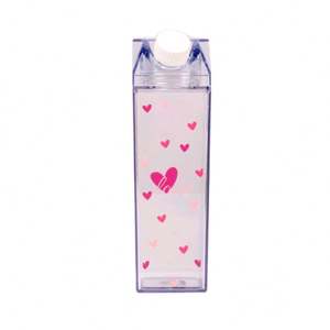 Échantillon Gratuit : Bouteilles Carrées pour Lait, Sans BPA, Transparentes, Anti-Fuite, Lavables au Lave-Vaisselle, Idéales pour les Fêtes, Design Minimaliste - Product Image 3