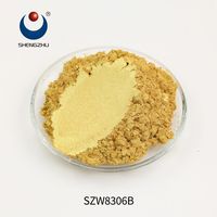 Poudre libre de pigment de titane nacré doré en mica synthétique cristallin brillant pour revêtements peinture et effets nacrés d'impression