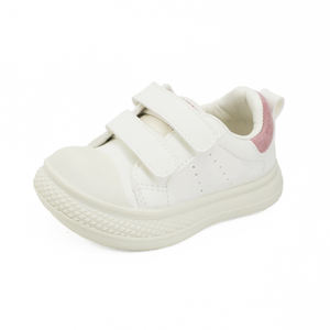 Scarpe in tela antiscivolo per bambini - Sneakers bianche con suola morbida per <span class=keywords><strong>asilo</strong></span> e scuola, scarpe casual primaverili e autunnali per ragazzi e ragazze - Product Image 4