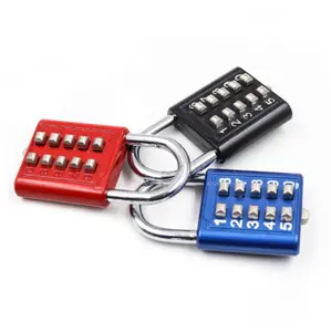 Factory Hot Sale 10 Digit Number Atom File Cabinet Keyless Password Padlock High Quality