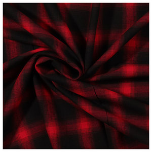 Ücretsiz Numune Teslimatı Dokuma Gradyanlı İlkbahar-Sonbahar Saf Pamuklu Fırçalanmış Aşınmaya Dayanıklı Flanel Ekose Kumaş Gömlekler İçin - Product Image 5