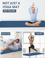 Tapis de yoga TPE de haute qualité, écologique, antidérapant, durable, imperméable, avec logo personnalisé et sangle pour le yoga et le Pilates