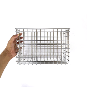 耐錆性ステンレス鋼ワイヤーバスケット屋外および食品加工用-長持ち品質 - Product Image 1