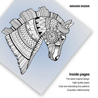 Livres de coloriage personnalisés sur le thème des animaux de la forêt, très demandés, pour enfants, en papier d'art, livres de coloriage innovants, bandes dessinées, impression personnalisée