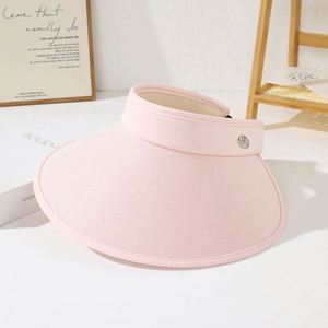 Sombrero de sol de ala ancha hueco para ciclismo para mujer, novedad 2025, gorra de verano con visera para playa y protección UV para exteriores - Product Image 2