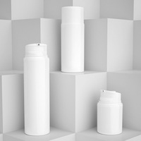 Bouteilles en plastique blanc avec pompe à vide pour crème, 30ml, 50ml, 100ml, 120ml, vides, rechargeables, pour emballage de lotion, HLD6230, 100 pièces