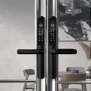 Serrure <span class=keywords><strong>de</strong></span> porte intelligente TOPTEQ avec reconnaissance faciale, Wi-Fi, étanche IP65, stockage cloud USB d'urgence pour portes en bois/acier, modèle en alliage <span class=keywords><strong>de</strong></span> zinc - Product Image 5