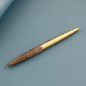 ปากกาลูกลื่นไม้วอลนัทไม้ชิงชันและเมเปิ้ลสีดำสุดๆพร้อมทองเหลืองหมุนได้และดินสอสไตลัสคุณสมบัติป้องกันการหมุน - Product Image 6