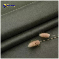 Nouveau design SINOVEL 2026 – Tissu en suède uni 100 % polyester imperméable auto-adhésif avec effet bronzé pour ameublement