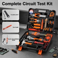 LEIGHLY LL004-2 Kit d'outils professionnels 30 pièces avec multimètre et fer à souder pour électricien domestique, boîte de réparation et bricolage