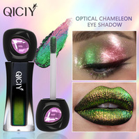Fard à paupières liquide caméléon 6 couleurs OEM ODM, effet holographique, multi-chrome, haute pigmentation, waterproof, maquillage pour les yeux, logo personnalisé
