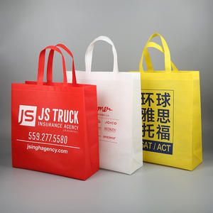 Sac à provisions non tissé en aluminium laminé recyclé conçu sur mesure fourre-tout pliant réutilisable avec motif de logo en toile - Product Image 1