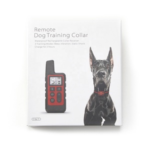 Collier de dressage pour chien rechargeable et étanche, dispositif <span class=keywords><strong>anti</strong></span>-<span class=keywords><strong>aboiement</strong></span> à télécommande électrique, <span class=keywords><strong>portée</strong></span> 300 m, ABS écologique - Product Image 4