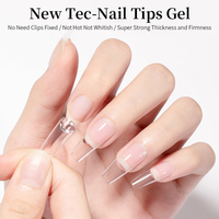 BORN PRETTY Nouvelle Technologie Colle Gel Solide pour Ongles en Tube, Super Forte pour Extensions d'Ongles en Acrylique, Ongles à Presser Transparents