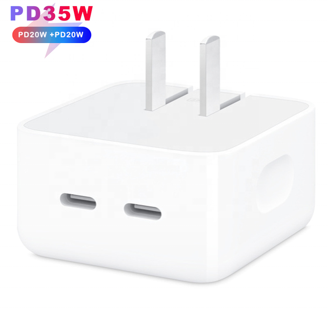 2 PD 35W US EU Double 20W Quick Dual USB Wall Charger PD Quick Charge Type c Dual for Fast Charger Mobile Phone Charger