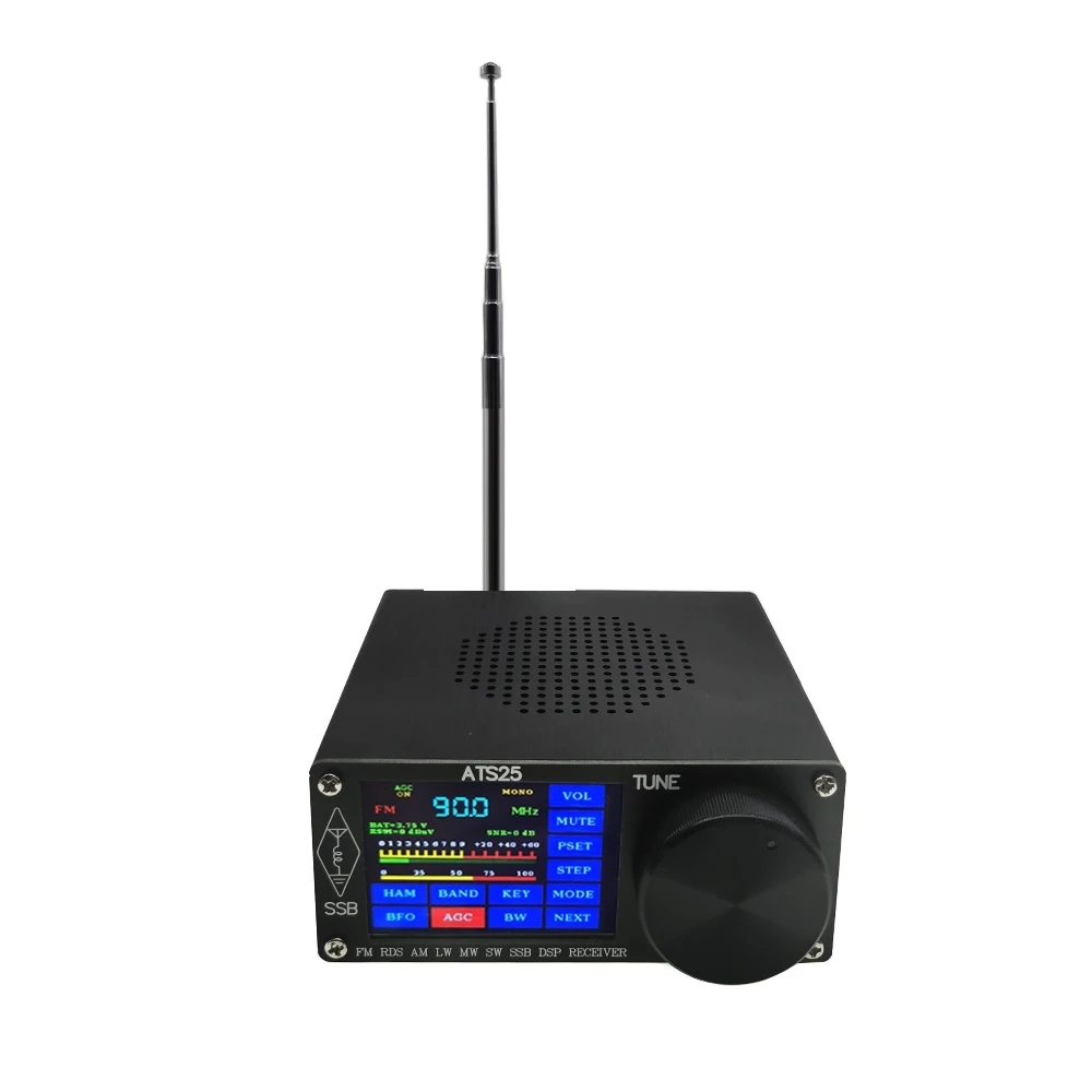 ATS25X1 Récepteur Radio Si4732 Full Band FM AM SW SSB – Écran Tactile 2.4" Aluminium – Batterie Puissante & Mise à Jour