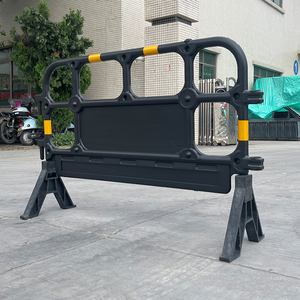 Barrera de Plástico HDPE Moldeada por Soplado 1350A, Barrera de Seguridad de Plástico para Control de Multitudes con Panel Publicitario - Product Image 2