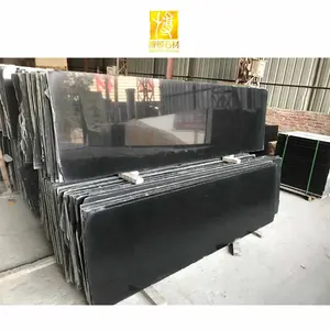 Wholesale Price Chinese Natural Stone Polished Galaxy Floor Tiles Kitchen Counter Top Black Granite Slab