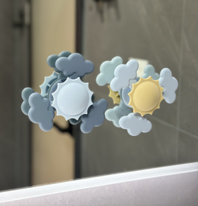 Giocattoli Educativi per Neonati a Forma di Sole e Nuvola in Silicone con Ventose, Giocattolo Sensoriale Antistress Sicuro e Impermeabile - Product Image 3