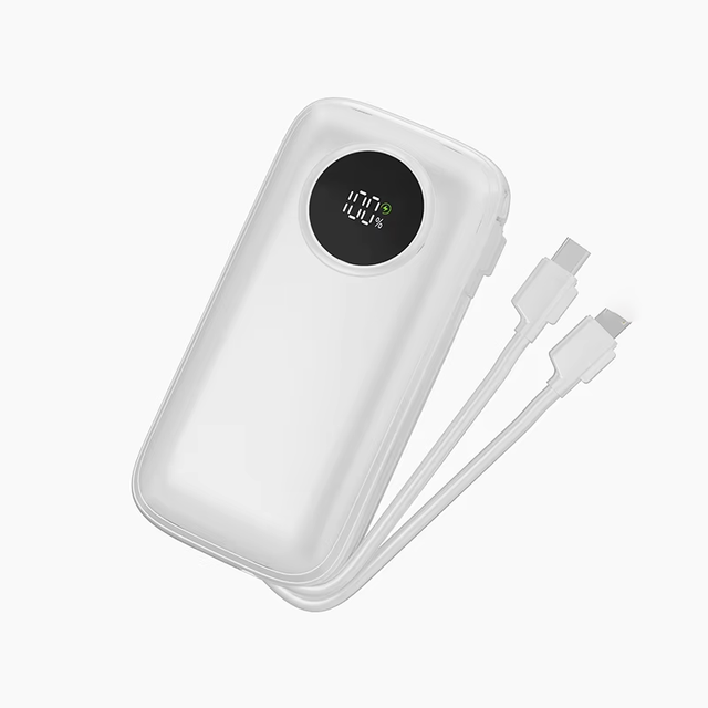 New Product Mini Power Bank 10000mAh for Best Quality Battery Bank with Cables Built-in PD22.5W Fast Charger