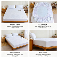1 drap-housse et 2 taies d'oreiller