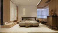 Armoire de chambre modulaire sur mesure en MDF pour villa de luxe et appartement moderne, service de planification personnalisée, approvisionnement direct usine, OEM 1