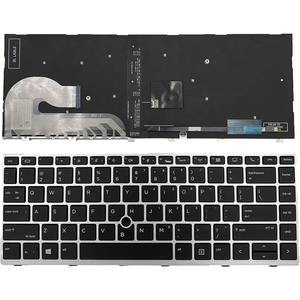 คีย์บอร์ดสำหรับ HP eliteebook 725 G3 725 G4 820 G3 820 G4 G4 828 826631-001 815391-001พร้อมไฟพื้นหลังและจุดแทร็คพอยท์ - Product Image 4