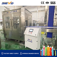 Machine de remplissage automatique de bouteilles de soda 8200 BPH, ligne complète A-Z pour eau gazeuse PET 1,5 L, usine de sodas multi-échelons en SUS304-316