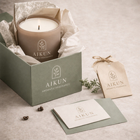 AIKUN - Fabrication de bougies parfumées raffinées en marque privée, prix d'usine, vente directe, contrôle qualité strict, pour la vente au détail en boutique